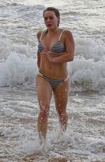 HILARY DUFF in Bikini at a Neach in Maui 02/10/2016