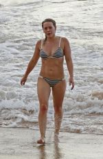 HILARY DUFF in Bikini at a Neach in Maui 02/10/2016