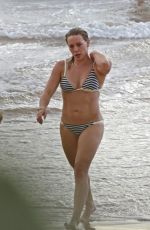 HILARY DUFF in Bikini at a Neach in Maui 02/10/2016