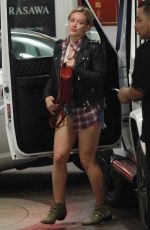 HILARY DUFF in Cutoffs Out in Los Angeles 02/20/2016