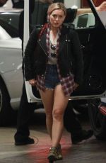 HILARY DUFF in Cutoffs Out in Los Angeles 02/20/2016