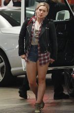 HILARY DUFF in Cutoffs Out in Los Angeles 02/20/2016
