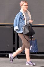 HILARY DUFF in Leggings Heading to a Gym in Beverly Hills 02/01/2016