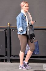 HILARY DUFF in Leggings Heading to a Gym in Beverly Hills 02/01/2016