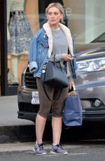 HILARY DUFF in Leggings Heading to a Gym in Beverly Hills 02/01/2016