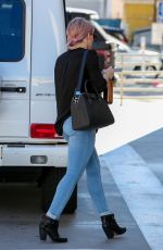 HILARY DUFF in Ripped Jeans Out in Beverly Hills 02/02/2016