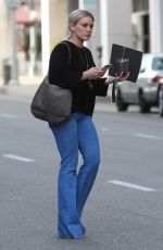 HILARY DUFF Leaves A Meeting in Beverly Hills 02/23/2016