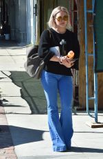 HILARY DUFF Leaves a Salon in Los Angeles 02/23/2016