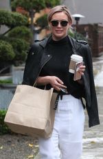 HILARY DUFF Out and About in Los Angeles 02/17/2016