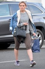 HILARY DUFF Out Shopping in Beverly Hills 02/01/2016