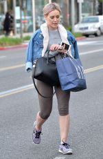 HILARY DUFF Out Shopping in Beverly Hills 02/01/2016