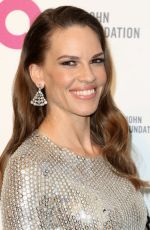 HILARY SWANK at Elton John Aids Foundation’s Oscar Viewing Party in West Hollywood 02/28/2016
