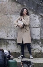 MARION COTTILARD on the Set of a Photoshoot in Paris 02/22/2016