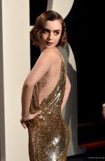 LILY COLLINS at Vanity Fair Oscar 2016 Party in Beverly Hills 02/28/2016