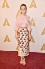 BRIE LARSON at Academy Awards Nominee Luncheon in Beverly Hills 02/08/2016