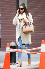 IRINA SHAYK Out and About in New York 02/04/2016