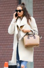 IRINA SHAYK Out and About in New York 02/04/2016