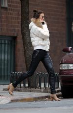 IRINA SHAYK Out in New York 02/17/2016