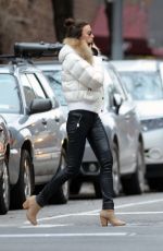 IRINA SHAYK Out in New York 02/17/2016