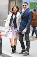 JAMIE CHUNG Leaves NBC Studio in New York 02/11/2016
