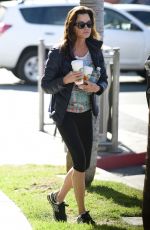 JANICE DICKINSON in Leggings Out in West Hollywood 02/10/2016