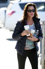 JANICE DICKINSON in Leggings Out in West Hollywood 02/10/2016