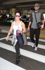 JENELLE EVANS at LAX Airport in Los Angeles 02/22/2016