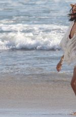 JENNA DEWAN in Bikini on the Set of a Photoshoot at a Beach in Malibu 02/26/2016