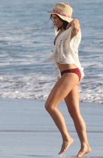 JENNA DEWAN in Bikini on the Set of a Photoshoot at a Beach in Malibu 02/26/2016