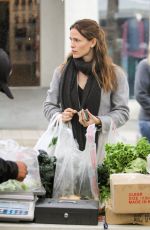 JENNIFER GARHER Shopping at Farmers Market in Los Angeles 01/31/2016