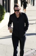 JENNIFER GARNER Out for Coffee After Workout in Brentwood 02/06/2016