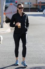 JENNIFER GARNER Out for Coffee After Workout in Brentwood 02/06/2016