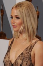 JENNIFER LAWRENCE at 88th Annual Academy Awards in Hollywood 02/28/2016