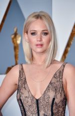 JENNIFER LAWRENCE at 88th Annual Academy Awards in Hollywood 02/28/2016