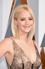 JENNIFER LAWRENCE at 88th Annual Academy Awards in Hollywood 02/28/2016