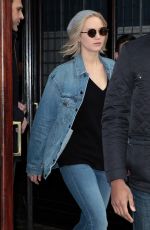 JENNIFER LAWRENCE in Jeans Out in New York 02/19/2016