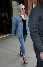 JENNIFER LAWRENCE in Jeans Out in New York 02/19/2016