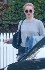 JENNIFER LAWRENCE in Shorts Out with Friends in Los Angeles 02/21/2016