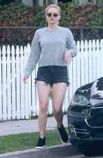 JENNIFER LAWRENCE in Shorts Out with Friends in Los Angeles 02/21/2016