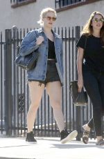 JENNIFER LAWRENCE in Shorts Out with Friends in Los Angeles 02/21/2016