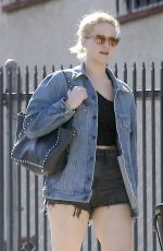 JENNIFER LAWRENCE in Shorts Out with Friends in Los Angeles 02/21/2016