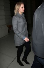 JENNIFER LAWRENCE Night Out in New York 02/17/2016