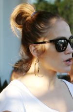 JENNIFER LOPEZ Leaves Fred Segal in West Hollywood 02/15/2016
