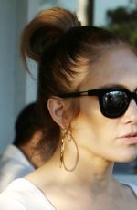 JENNIFER LOPEZ Leaves Fred Segal in West Hollywood 02/15/2016