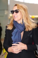 JERRY HALL at Heathrow Airport in London 02/12/2016