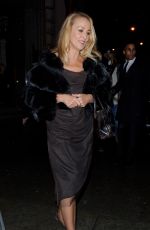 JERRY HALL Leaves The National Portrait Gallery in London 02/09/2016