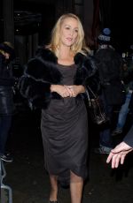JERRY HALL Leaves The National Portrait Gallery in London 02/09/2016
