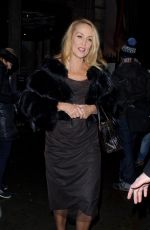 JERRY HALL Leaves The National Portrait Gallery in London 02/09/2016