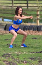 JESS IMPIAZZI Work Out at a Park in Surrey