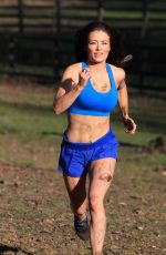 JESS IMPIAZZI Work Out at a Park in Surrey